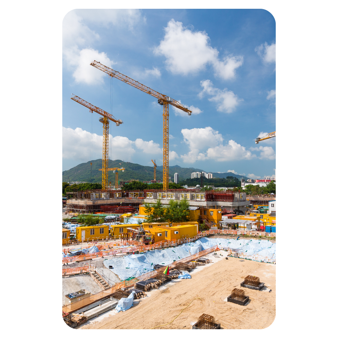 Chantier de construction à l’arrêt